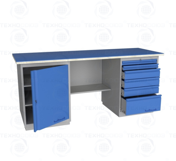 GRAND 2000ТД6 Верстак металлический (двухтумбовый)